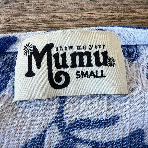 Show Me Your Mumu Peta Tunic Senorita Bluebird Caftan Style Small Beach Boho GUC - Picture 8 of 8